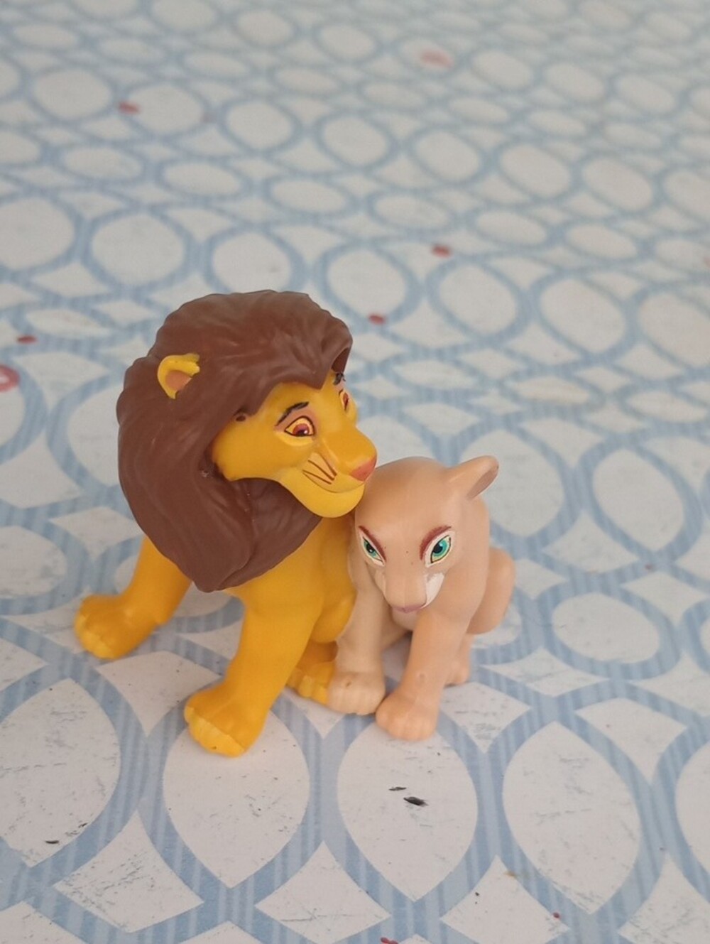 Vintage 1990s Disney The Lion King PVC Figures • Simba & Nala • Mini Collectible - Picture 5 of 7